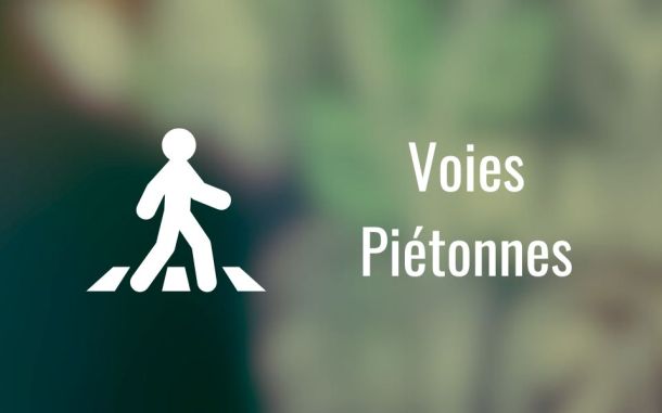 Voies piétonnes à Tours
