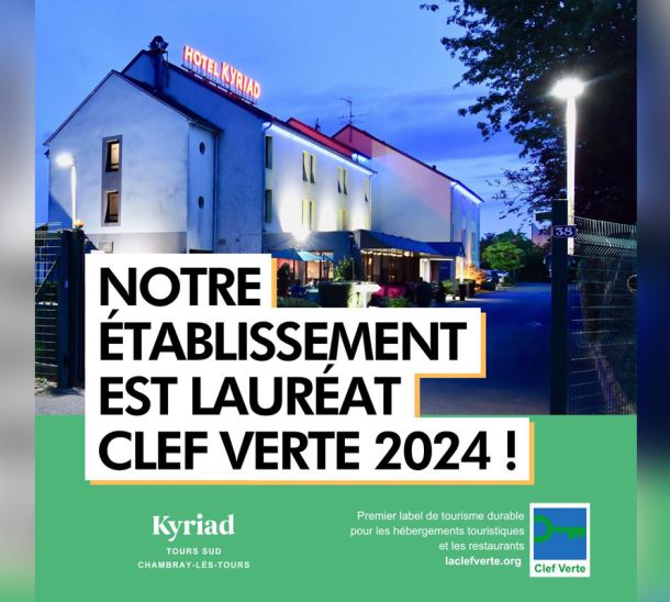 Hôtel labelisé Clef Verte en 2024